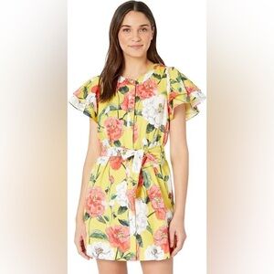 NWT Parker Lemon Wildflower Nate Dress Sz S